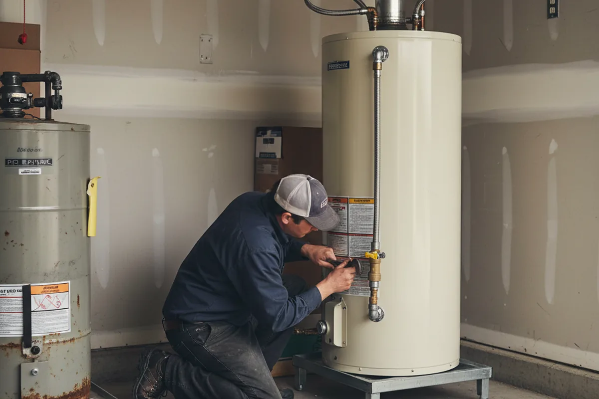 Water heater and shutoff valve replacement in Braselton